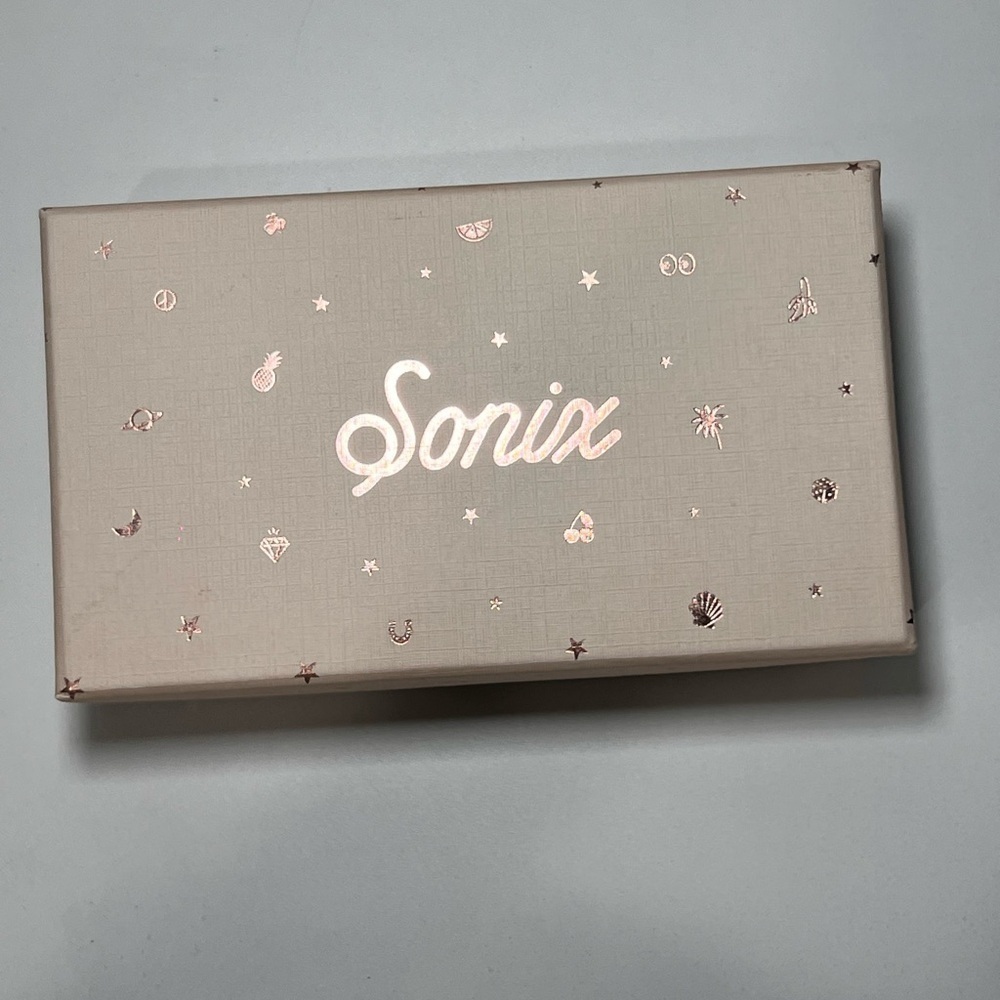Sonix Chic Gold Frame Sunglasses with Pink Lenses - Picture 5 of 5